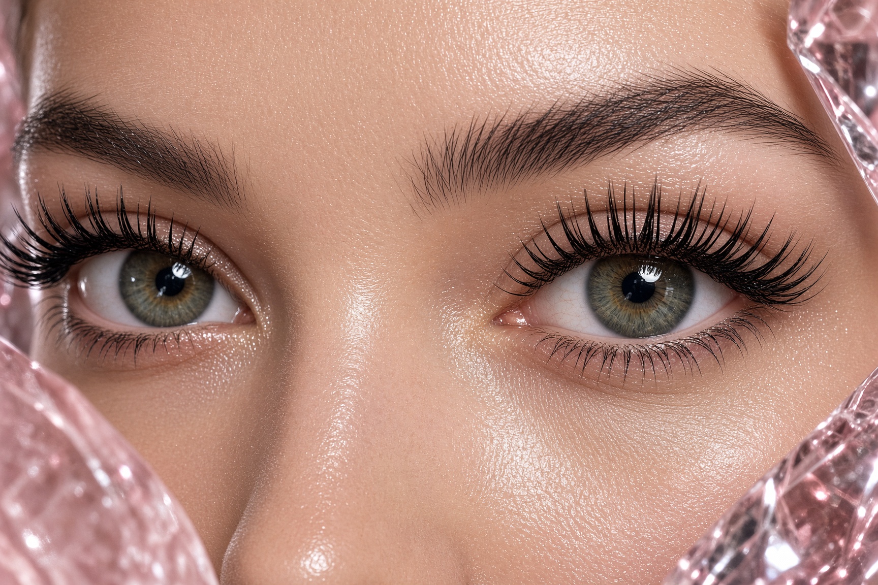 After: NECTAR wet look on almond eyes