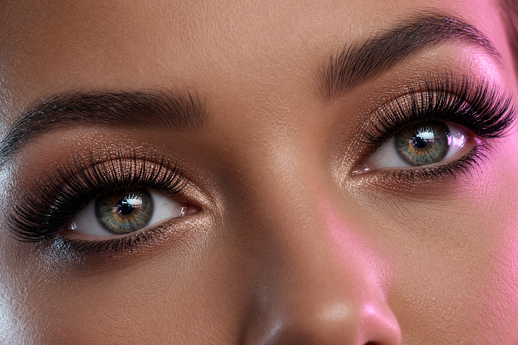 After: ROYAL JELLY mega set on upturned eyes